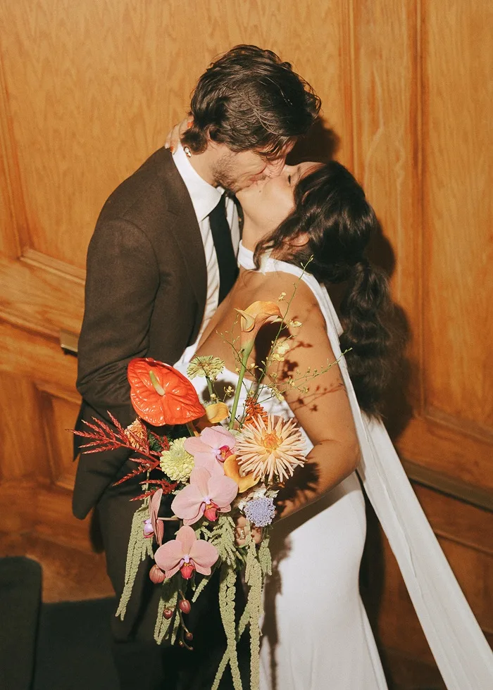 Flash kiss in doorway